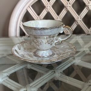 Vintage Japanese Bone China Teacup and Saucer Set